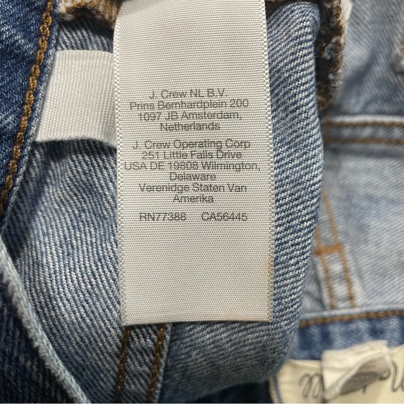 Madewell Low-Slung Straight Leg Jeans Size 28 Button Fly 100% Cotton - Picture 13 of 15